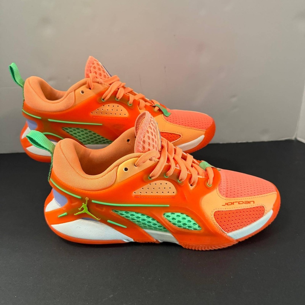 Jordan Luka 3 Motorsport Safety Orange Green Mens Basketball Shoes Size 6